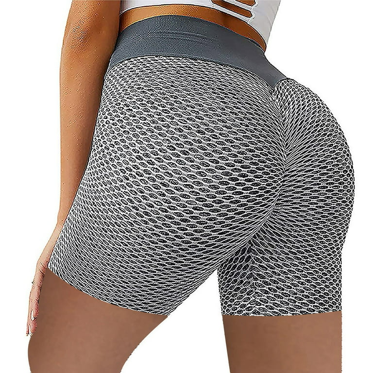 RQYYD Reduced Women Seamless Booty Shorts Butt Lifting High Waisted Workout  Shorts Summer Active Gym Yoga Shorts(Black,XL)