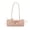 pink, variant on Floral Lace Bow Shoulder Bag with Heart Charm, Dacron Crossbody Purse, Compact Everyday Handbag for Casual or Special Occasions