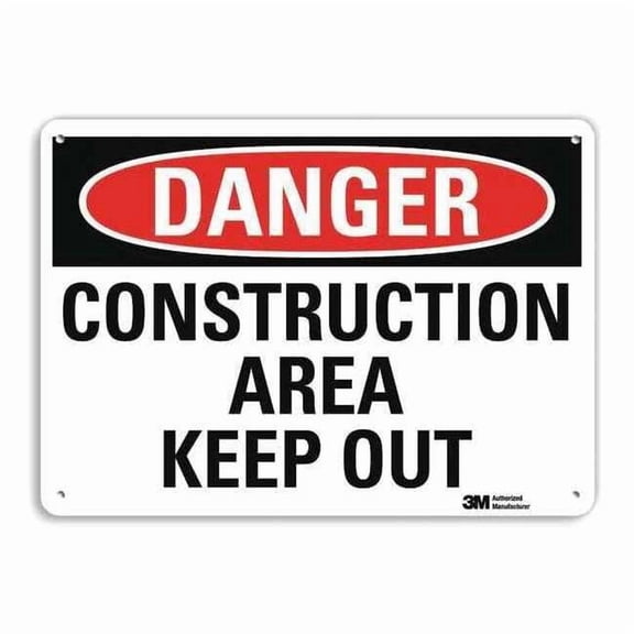 Lyle Danger Sign,10 inx14 in,Plastic U3-1244-NP_14X10