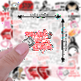 thumbnail image 2 of 35pcs Romantic Stickers Novelty Stationery Stickers Gothic Humor Teacher Reward Stickers for Laptops Notebooks Suitcases, 2 of 9