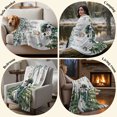 thumbnail image 6 of Green Snowman Christmas Throw Blanket for Couch, Soft Lightweight Flannel Fleece Blanket, Xmas Snowflake Eucalyptus Leaves Microfiber Plush All Season Decorative Blankets Gifts for Sofa Bed 50"x80", 6 of 9
