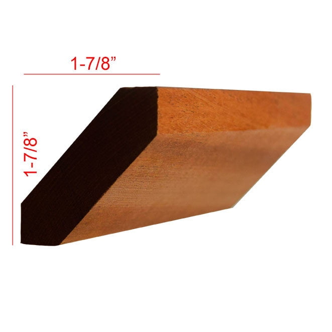 Sapele Mahogany 95" Solid Hardwood Crown Moulding