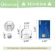 thumbnail image 2 of Jarrones Glass Bud Mini Transparentes Glasseam, juego de 5 para centros de mesa, 2 of 8