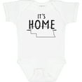 thumbnail image 3 of Inktastic It's Home- State of Nebraska Outline Distressed Text Boys or Girls Baby Bodysuit, 3 of 5