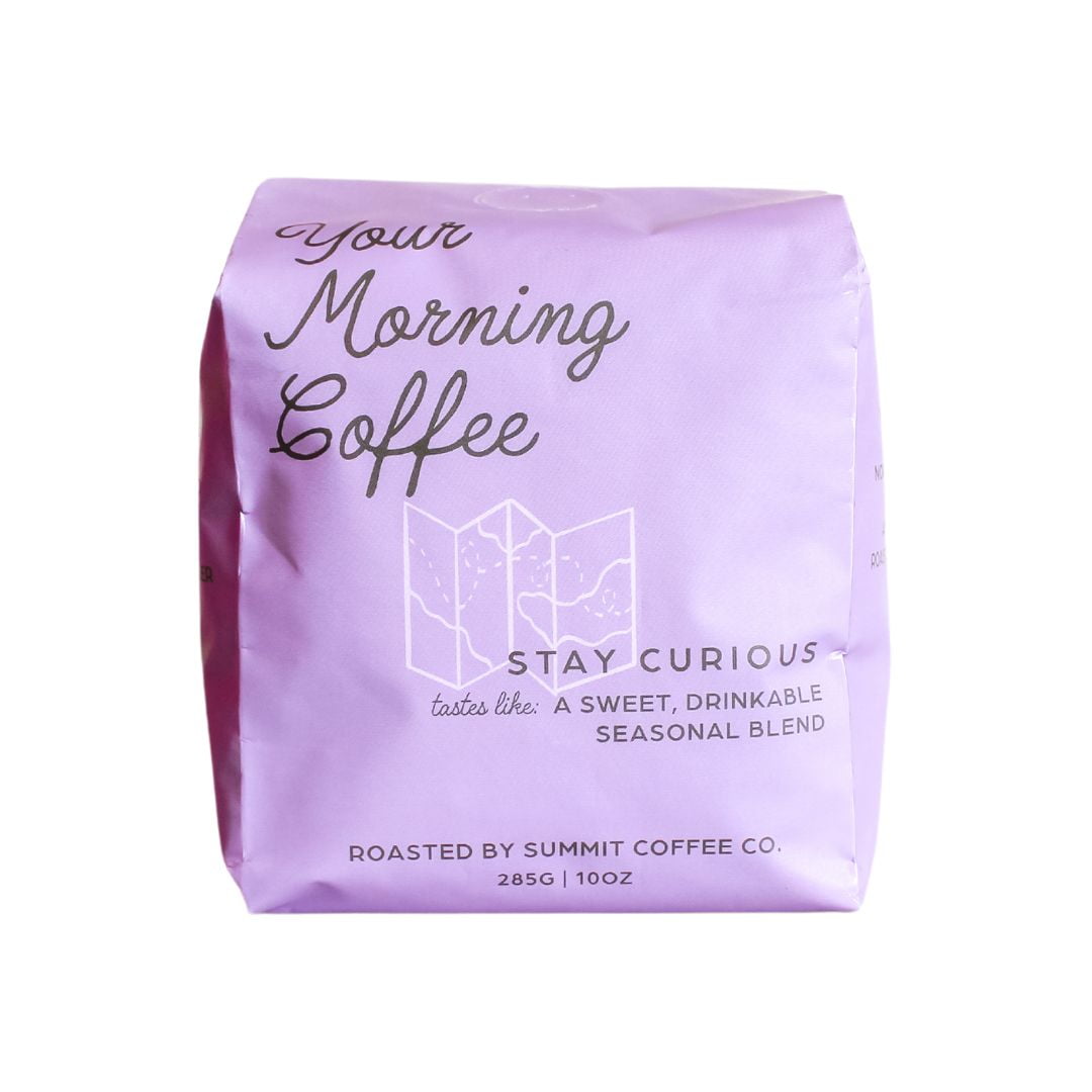 Summit Coffee - Stay Curious, Whole Bean, Medium Light Roast,10oz
