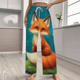 thumbnail image 2 of Fox in Enchanted Garden Pajama Pants Breathable with Pockets Pajamas For Lady Vintage Sleeping Pants Bedroom Homewear, 2 of 6