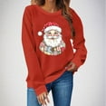 thumbnail image 4 of ShiShine Retro Santa Sweatshirt for Women Vintage Christmas Sweaters Crewneck Oversized Long Sleeve Tops, 4 of 4
