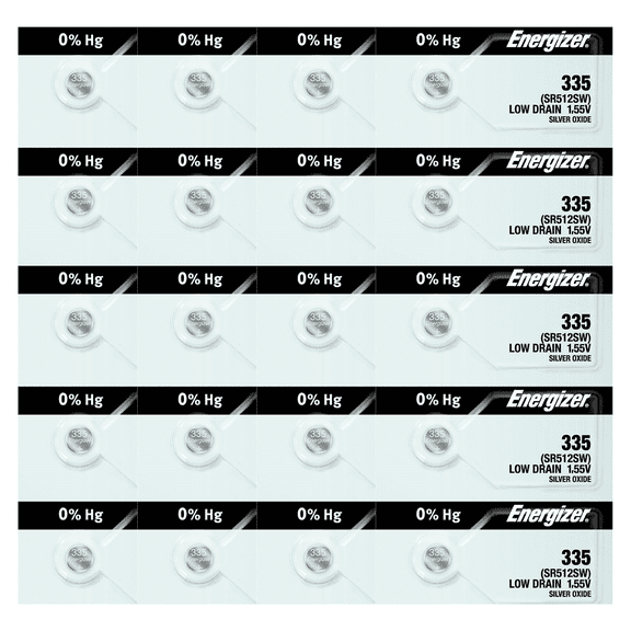 Energizer 335 SR512SW Silver Oxide Watch Battery (20 Count)