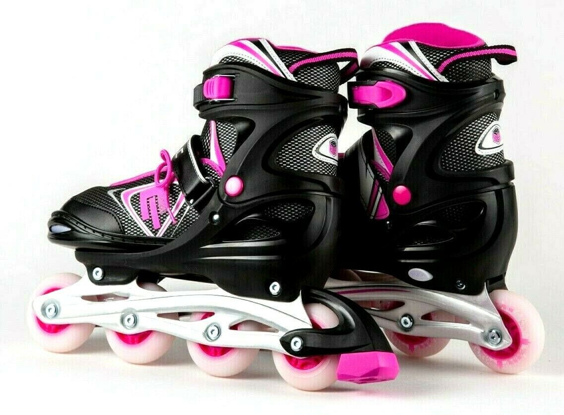 Epic Fury Adjustable Inline Roller Skates w/LED Light Up Wheels