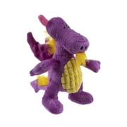 TrustyPup Dragon Squeaky Plush Chew Guard Dog Toy, Large Purple