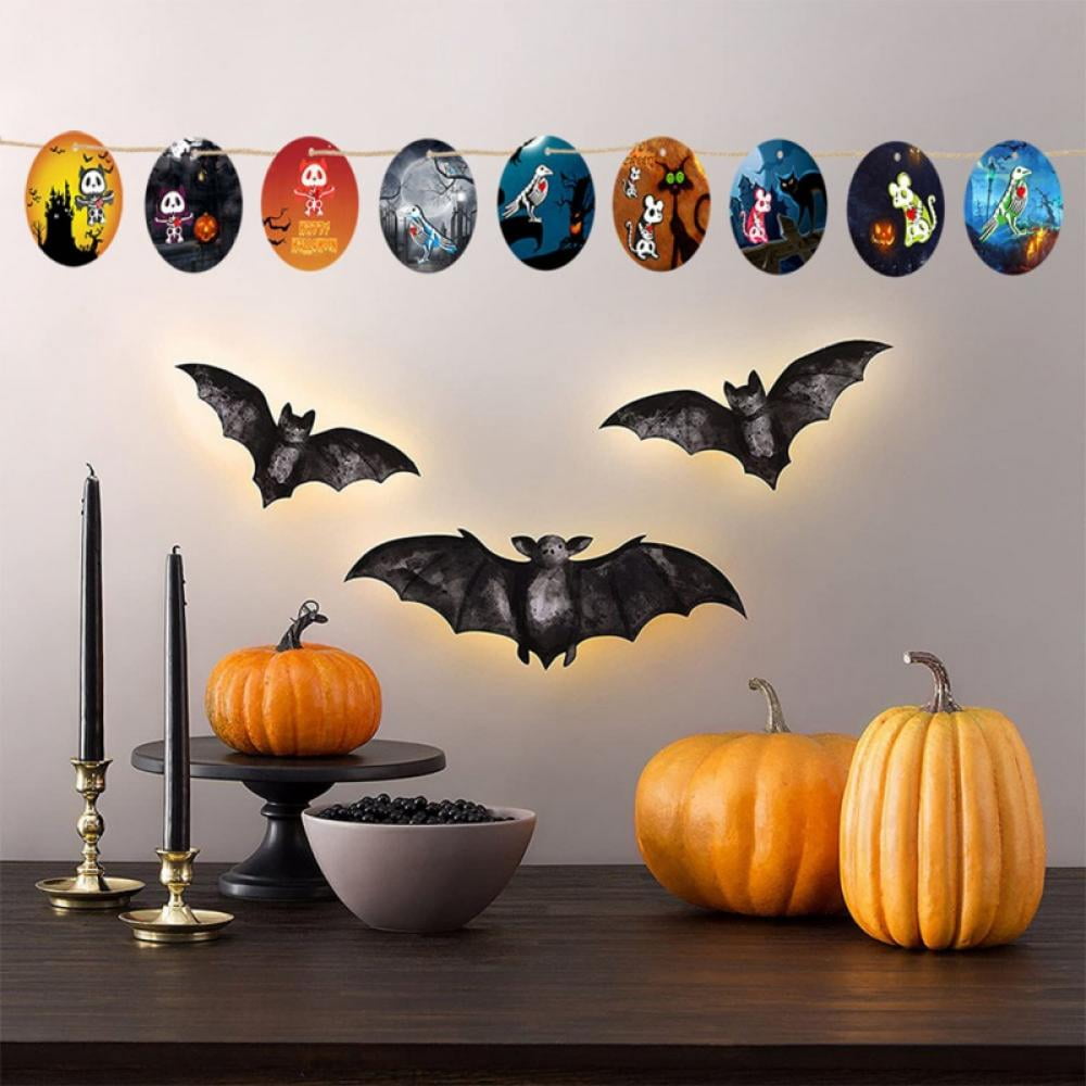 9 Sheets Halloween Witch Hat Stickers Party Favors Teacher Supply Pumpkin Cat 