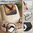 thumbnail image 5 of TSOVTHRID Eagle Aztec Tribal Geometric Print Non-Slip Recliner Cover, 4 Pcs Stain Resistant Recliner Slipcover Furniture Protector, 1 Seat Recliner Chair Slipcovers for Living Room, 5 of 7
