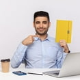 thumbnail image 5 of Limited Time Savings, Business Meeting Notebook, Office Tape Diary Notepad - For Professionals, Ideal for Note - taking, Record - keeping, Great for Work, Meetings Flash Deal | Paper, Yellow, 5 of 8