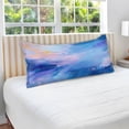 thumbnail image 4 of Azure Blue Marble Plush Pillow Cases King Size Ultra Soft Warm Pillowcases with Zipper 20"x40", 4 of 9