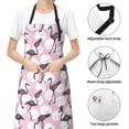 thumbnail image 6 of Picia Pineapple Flamingo Waterproof Apron for Unisex Adult - Adjustable Bib Apron with Pockets, Ideal for Cooking, Gardening, Painting, and Household Chores, 6 of 9
