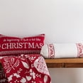 thumbnail image 3 of Levtex Home - Bretton Woods Decorative Pillow (7x18in.) - Flower Neckroll - White, and Red, 3 of 3
