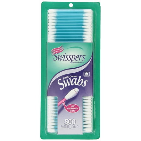 Hot Colored Swab-500 ct, By Swisspers