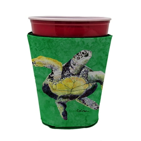 

Caroline s Treasures 8671RSC Turtle Red Cup Hugger Red Cup multicolor
