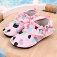 thumbnail image 2 of Djtdsds Girls Water Shoes for Beach Swimming Barefoot with Hook Loop Closure Outdoor Sports Walking Size:6-7 Years, 2 of 6