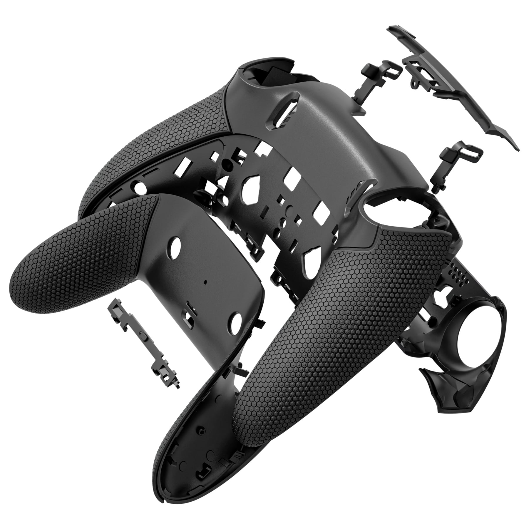 eXtremeRate Beyond-ARC Shell Kit for PS5 Edge Controller - Rubberized Grip Front & Back Cover(Black)