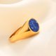 thumbnail image 3 of Anillos llamativos de compromiso de boda lisos clásicos de forma redonda de acero inoxidable para hombres y mujeres, 3 of 5