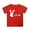 Red, variant on Girls Casual Summer Tee with Petal Sleeve Round Neck Solid Color Top for Easter and Daily Wear