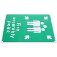 thumbnail image 4 of Emergency Assembly Point Sign PVC Board Sign Operational Fire Safety Sign for Office Bar Garage, 4 of 6