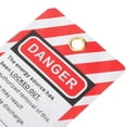 thumbnail image 2 of OULII 10pcs Warning Tags Tags PVC Multi Industrial Equipment Safety Tags, 2 of 8
