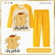 thumbnail image 3 of Sanrios Conjunto de pijama cómodo para niños y niñas Anime Hello Kittys Kuromi Cinnamoroll lindo cuello redondo pantalones de manga larga ropa de descanso, 3 of 5