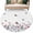 White Light Purple, variant on Round Rug 5Ft Washable Non-Slip, Spring Floral Butterfly Circle Area Rugs for Living Room Bedroom, Farmhouse Flowers Botanical Indoor Floor Mats Carpet Runner for Home Decor Aesthetic