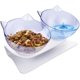 thumbnail image 1 of Comedero para gatos Protección para el cuello inclinada 15° El comedero no se derrama ni resbala. Comedero para gatos, cachorros, hamsters, conejos, pequeños animales MFZFUKR WL-00983, 1 of 7