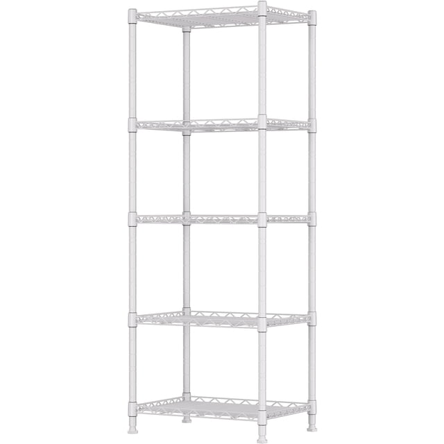 Estantería REGILLER de 5 hilos, metálica, ajustable, color blanco