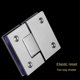 thumbnail image 2 of Bisagra de puerta de ducha de cristal de plata de montaje en pared de acero inoxidable (180 grados abiertos),11 Feliz Sencillez, 2 of 5