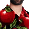 thumbnail image 5 of Fruit Men's Short Sleeve Casual Printed Button Down Beach Shirt - Summer Hawaiian Top, 5 of 6