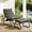 Gray, variant on Villeston Outdoor Lounge Chair with Ottoman, Comfy Sling Recliner Chair with Puffy Cushion and Foot Stool,Light Green
