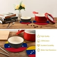 thumbnail image 5 of FREEAMG 2 Pcs Cotton Flag of Venezuela Woven Pot Holder Trivets Set,Round Coasters Placemat for Cooking Baking Hot Dish Pan Pot Bowl Teapot(7&9 Inches), 5 of 6