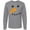 AC-Heather Grey, variant on Inktastic Snowman Face Long Sleeve T-Shirt