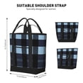 thumbnail image 2 of Large Capacity Insulated Tote Bag16.1×13.4×7.5in Thermal Insulation And Easy To Clean Strong Bearing Capacity Can Be Reused Midnightblue Buffalo Plaid Check Tartan Scotland_2, 2 of 8