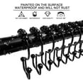 thumbnail image 3 of Wattne Shower Curtain Hooks Rings, Rust-Resistant Metal Double Glide Shower Hooks for Bathroom Shower Rods Curtains, Set of 12 Hooks - Matte Black, 3 of 7