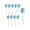 Blue-BU-home supplies, variant on LEFTHIGH Home Easter Egg Shape Sprig Cake Insert DIY Accessories Foam 10pcs Multicolor Glitter Flower Vase Decoration Dessert Table Birthday Party Prop Durable Easter