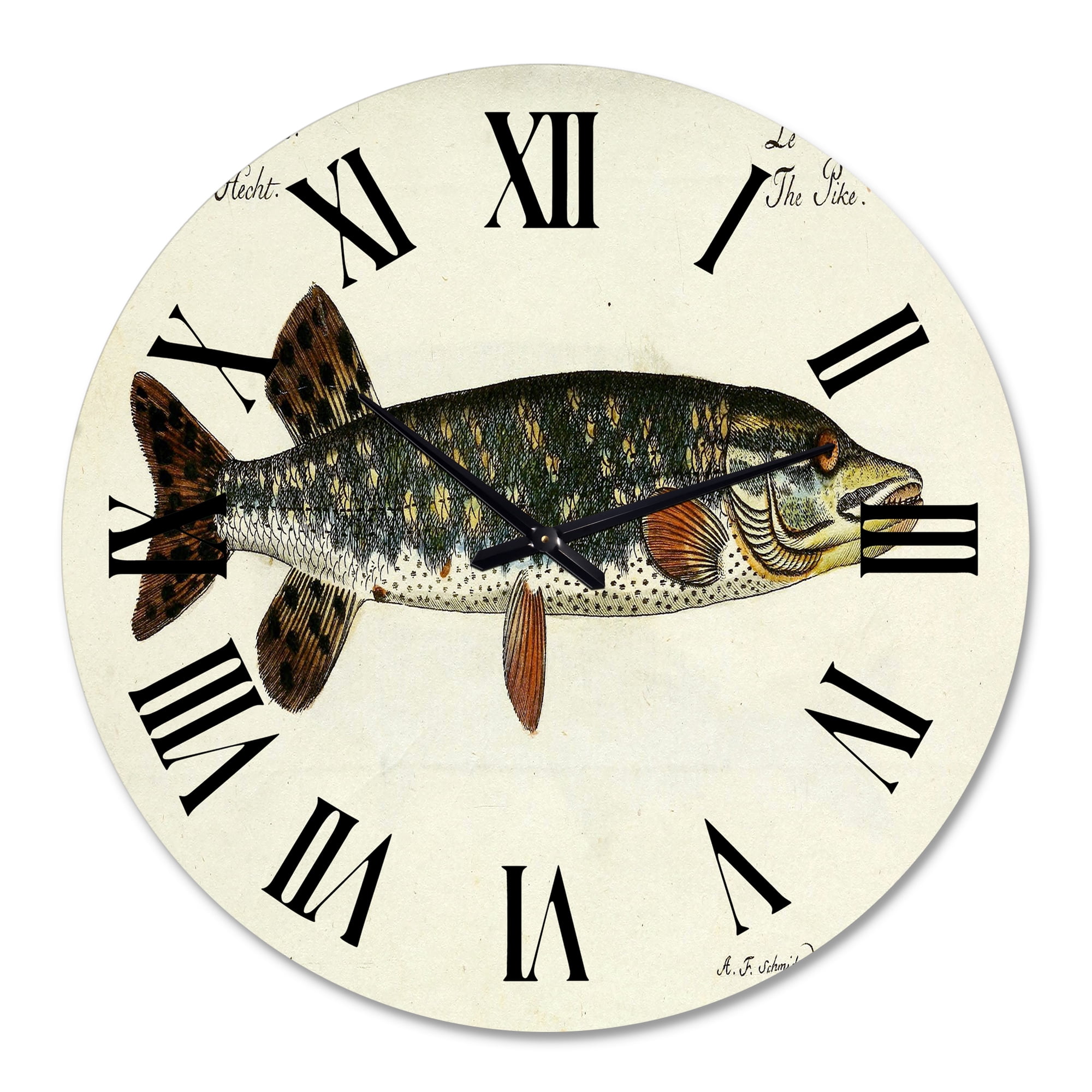 Designart 1 in Quartz Coastal Wall Clock