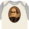 thumbnail image 4 of Inktastic Funny Rockin' Shakespeare Boys or Girls Long Sleeve Baby Bodysuit, 4 of 5