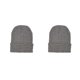 thumbnail image 4 of Minnieouse Beanie Caps Sombreros de punto Protección más cálida Elástico Hip Hop Headwear Bonnet Otoño Invierno Correr cáñamo gris claro gris cáñamo claro 2piezas Minnieouse CBP300198, 4 of 6