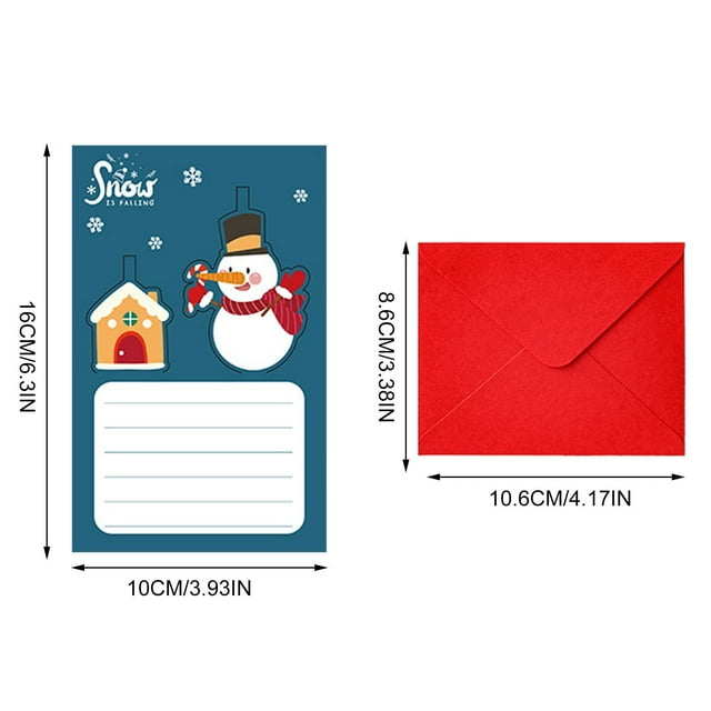 JJKBVCLO 3D Three Dimensionals Greeting Card Creative Christmas Message Card Holiday Greeting Card