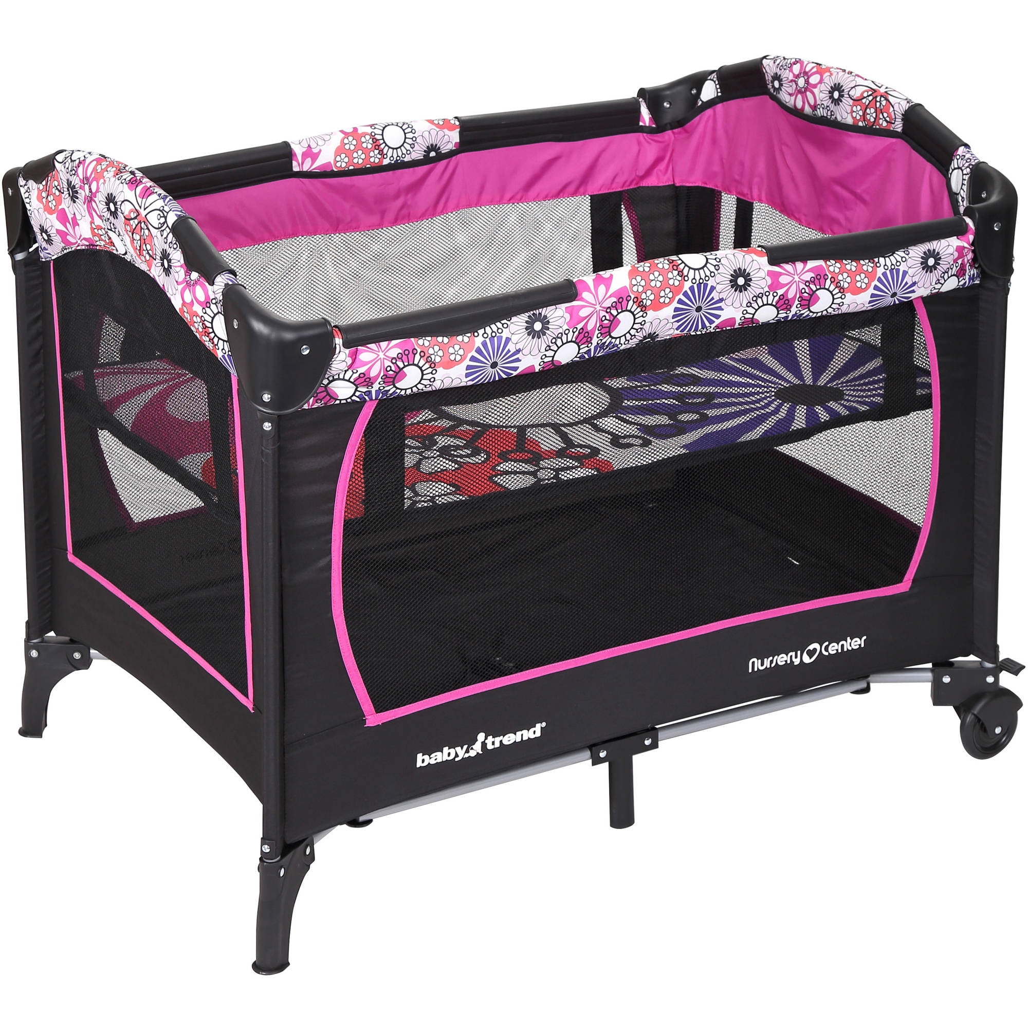 baby girl pack and play with bassinet