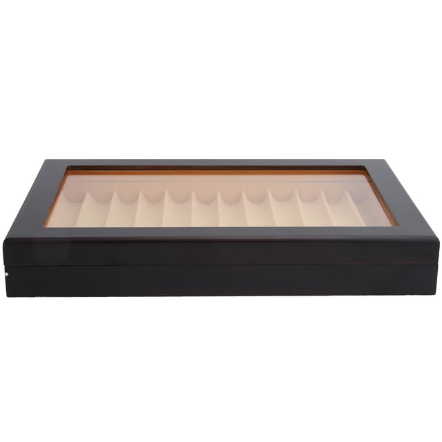 Caja de exhibición de Pluma ANGGREK Madera Con Ventana de Vidrio 12 dígitos