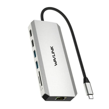 Wavlink USB C Hub Triple Monitor, 12-in-1 Laptop Docking Station with 4K HDMI, Dual 4K DP, 100W PD