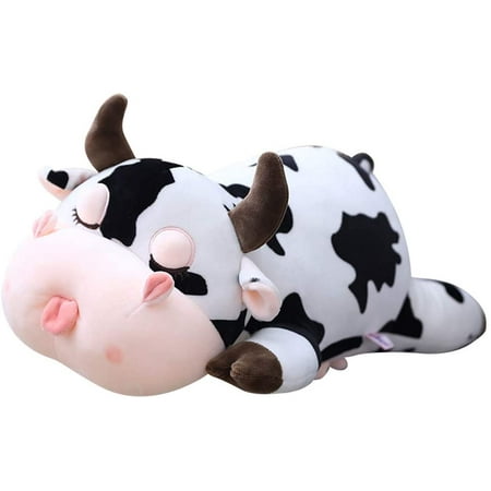 Cow Stuffed Animal, Soft Cow Pillow Plush Toy Gift for Kids, 25cm ...