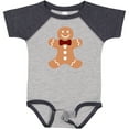 thumbnail image 3 of Inktastic Cute Gingerbread Man with Red Plaid Bowtie Boys or Girls Baby Bodysuit, 3 of 5
