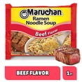 thumbnail image 2 of Maruchan Ramen Noodle Soup, Beef Flavor Instant Noodles, 3 oz, 2 of 9